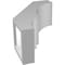 Ekena Millwork 4-in. W x 8-in. D x 12-in. H Balboa Architectural Grade PVC Knee Brace BRCP04X08X12BOA - alternate 5